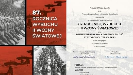 1 września w Suwałkach. Uroczystości pod Pomnikiem Żołnierzy Września 1939 roku