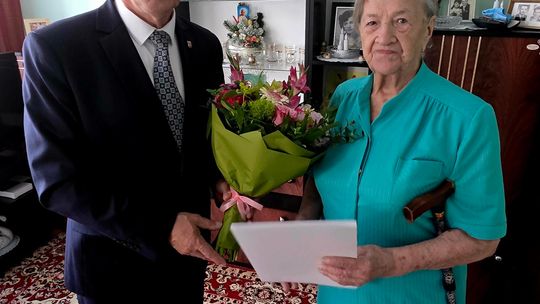 100. urodziny Anny Dzienis. Wyjątkowa wizyta Prezydenta Suwałk