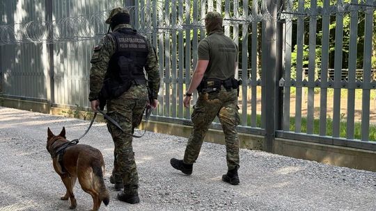 24 próby nielegalnego przekroczenia granicy. Migranci używali drabin