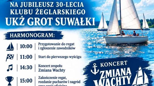 30 lat na żeglarskim kursie. UKŻ Grot Suwałki świętuje jubileusz