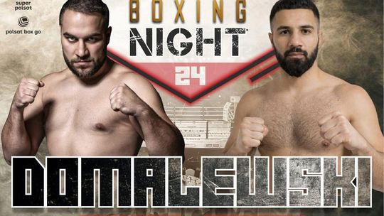 Adrian Domalewski stanie do walki podczas Rocky Boxing Night 24