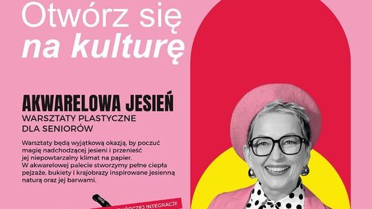 „Akwarelowa jesień” w Suwałkach. Warsztaty plastyczne dla seniorów