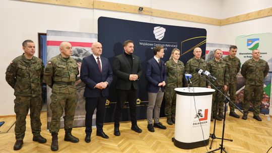 Augustów: konferencja prasowa w sprawie kwalifikacji wojskowej 2026.
