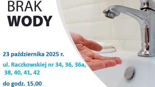 💧 Awaria sieci wodociągowej przy ul. Raczkowskiej – przerwa w dostawie wody do godz. 15:00