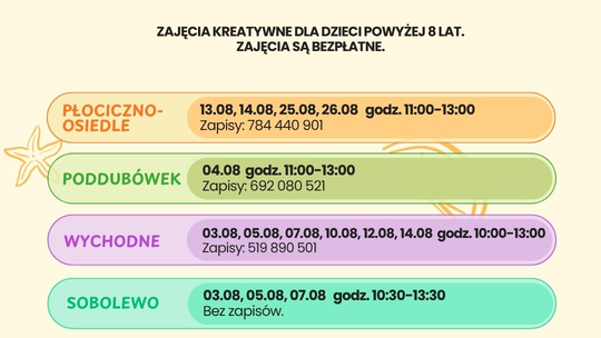 Bezpłatne wakacyjne zajęcia dla dzieci w Gminie Suwałki. Ruszają kreatywne warsztaty
