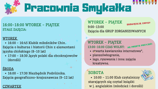 📚 Biblioteka zaprasza na zajęcia w Pracowni „Smykałka”!