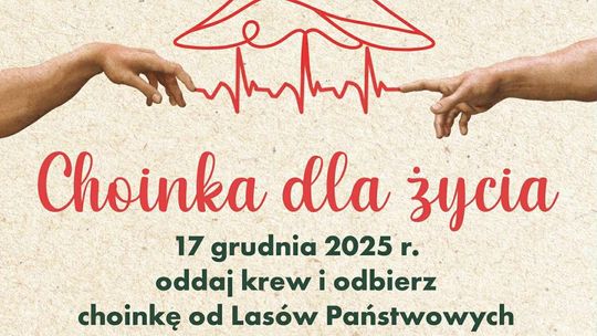 Choinka dla życia – podaruj krew, odbierz świąteczne drzewko Choinka dla życia – podaruj krew, odbierz świąteczne drzewko