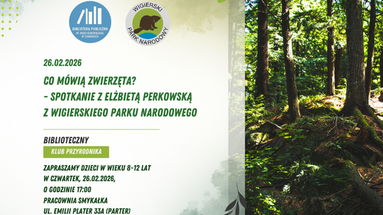 „Co mówią zwierzęta?” – spotkanie z Elżbietą Perkowską w Bibliotece Publicznej