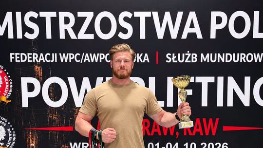 Daniel Miszkiel z medalami i rekordem Polski. Świetny występ na mistrzostwach służb mundurowych