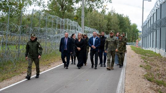 Delegacja Ambasady Wielkiej Brytanii z wizytą w Podlaskim Oddziale Straży Granicznej