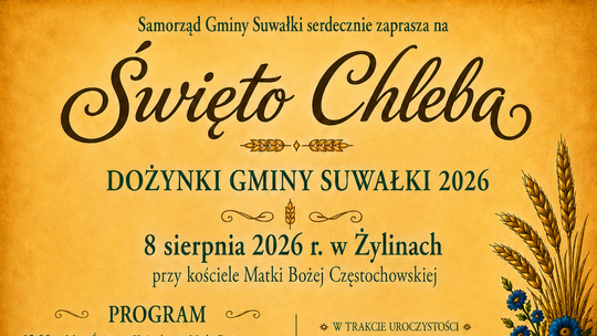 Dożynki Gminy Suwałki 2026 w Żylinach. Gwiazdą wieczoru będzie zespół TOPKY