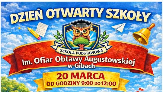 Dzień Otwarty w Szkole Podstawowej w Gibach – zaproszenie dla przyszłych uczniów i ich rodziców