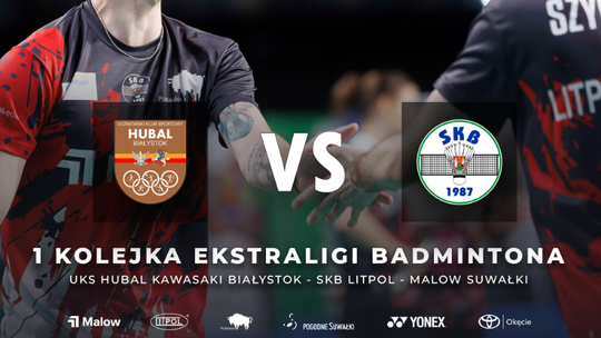 🏸 Ekstraliga Badmintona wraca! SKB Litpol-Malow Suwałki zagra z UKS Hubal Kawasaki Białystok 💥
