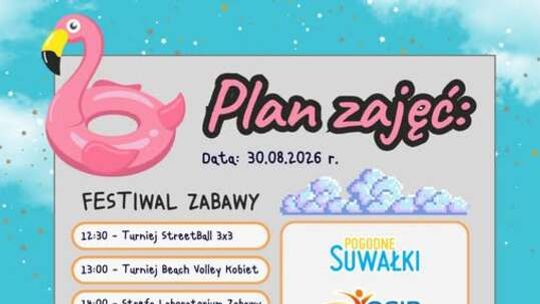 Festiwal Zabawy już 30 sierpnia w Suwałkach. Sport, dmuchańce, Klaun Franek i Bieg Po Lody