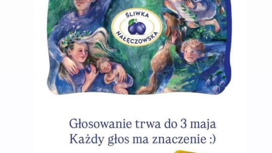 Ilustracja Marty Taraszkiewicz w finale konkursu „Śliwki Nałęczowskiej” – można już głosować