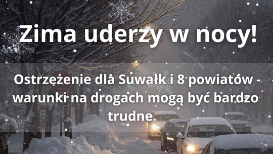 ❄️ IMGW ostrzega: intensywne opady śniegu w województwie podlaskim ❄️ IMGW ostrzega: intensywne opady śniegu w województwie podlaskim