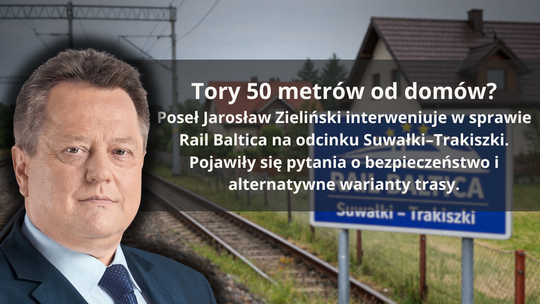 Interpelacja poselska w sprawie Rail Baltica. Jarosław Zieliński pyta o przebieg linii Suwałki–Trakiszki 🚆