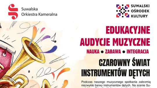 Już za tydzień – Edukacyjne Audycje Muzyczne w Suwalskim Ośrodku Kultury! 🎶