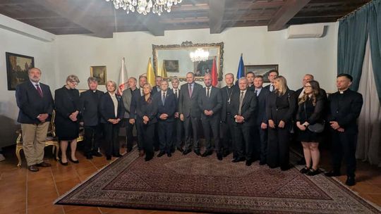 Kamień węgielny pod Muzeum bł. ks. Jerzego Popiełuszki poświęcony przez papieża Leona XIV