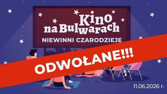 🎬🌧️ Kino na Bulwarach odwołane. Dzisiejszy seans nie odbędzie się