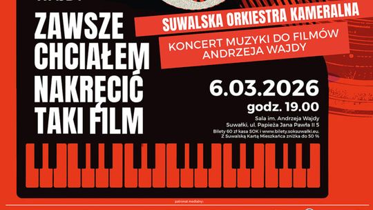 Koncert muzyki z filmów Andrzeja Wajdy w Suwałkach. Wyjątkowy gość na scenie 🎬🎻 Koncert muzyki z filmów Andrzeja Wajdy w Suwałkach. Wyjątkowy gość na scenie 🎬🎻