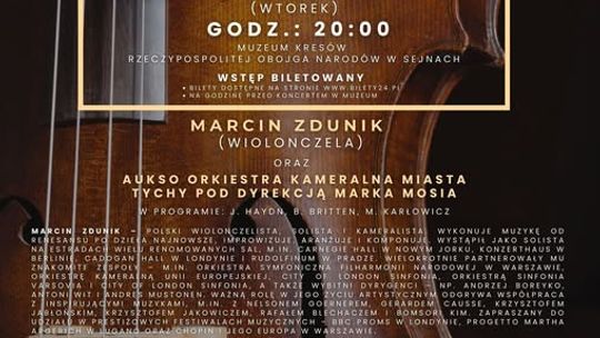 Koncert „Rozważny i romantyczny” w Sejnach. Marcin Zdunik i AUKSO wystąpią w Muzeum Kresów