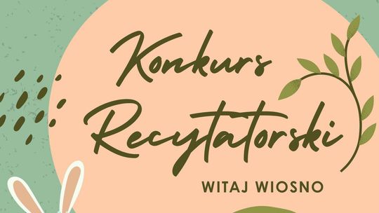 Konkurs recytatorski „Witaj Wiosno” w Raczkach. Zgłoszenia do 20 marca 🌿📖