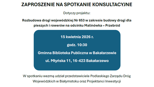 Konsultacje w sprawie rozbudowy drogi 653. Mieszkańcy mogą zabrać głos