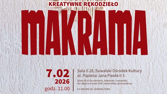 🧶 Kreatywne rękodzieło | Makrama – warsztaty w Suwałkach