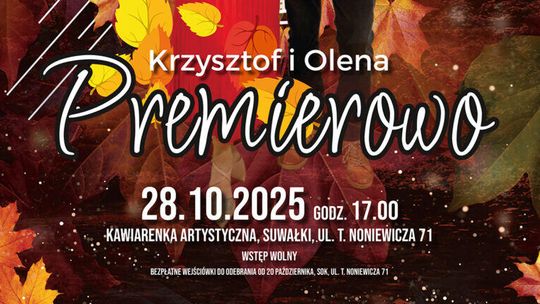 🎶 Krzysztof i Olena ponownie w Suwałkach – koncert w Kawiarence Artystycznej SOK