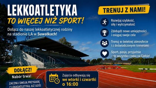 Lekkoatletyka w Suwałkach. Rusza nabór na zajęcia dla dzieci