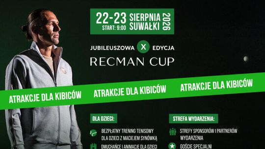 Łukasz Kubot i Michał Przysiężny zagrają w Suwałkach. Jubileuszowy Recman Cup już w sierpniu