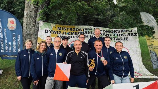 Mistrzostwa 16 Dywizji Zmechanizowanej w biegach na orientację. Reprezentacja z dobrym wynikiem