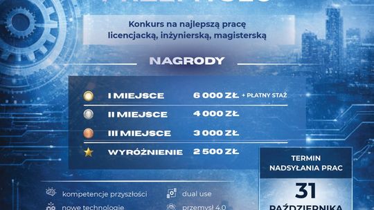 Nawet 6000 zł i płatny staż. Rusza VIII edycja konkursu „Kadry dla Przemysłu”