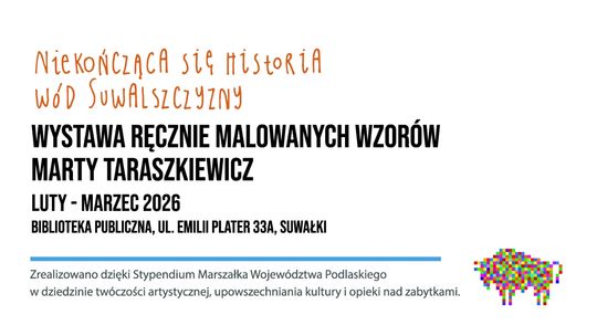 „Niekończąca się historia wód Suwalszczyzny”. Wystawa Marty Taraszkiewicz w suwalskiej bibliotece 🎨 „Niekończąca się historia wód Suwalszczyzny”. Wystawa Marty Taraszkiewicz w suwalskiej bibliotece 🎨