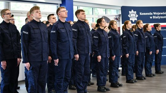 👮‍♂️ Nowi funkcjonariusze w szeregach Podlaskiej Policji!