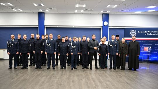 Nowi funkcjonariusze w szeregach podlaskiej Policji