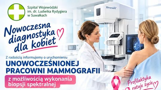 Nowoczesna pracownia mammografii działa w suwalskim szpitalu. Krótszy czas oczekiwania na badanie