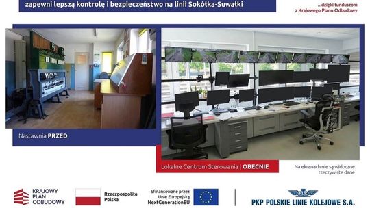 Nowoczesne centrum sterowania w Augustowie. PKP PLK zwiększa bezpieczeństwo na trasie Sokółka – Suwałki