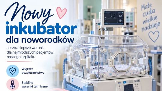 Nowoczesny inkubator trafił do suwalskiego szpitala. Miasto wsparło zakup urządzenia