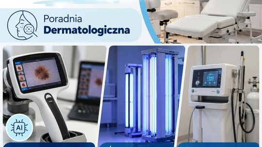 Nowoczesny sprzęt medyczny w Poradni Dermatologicznej szpitala w Suwałkach