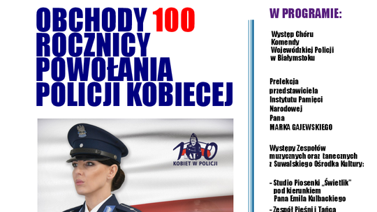 🎉 Obchody 100-lecia Policji Kobiecej w Suwałkach – zapraszamy na wyjątkowe wydarzenie