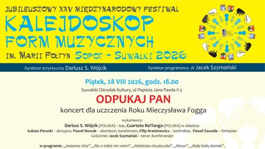 „ODPUKAJ PAN” w Suwałkach. Koncert z okazji Roku Mieczysława Fogga