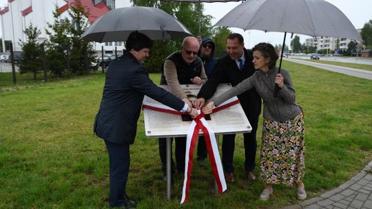 Odsłonięcie tablicy św. Jana Bosko przy parafii Matki Bożej Miłosierdzia