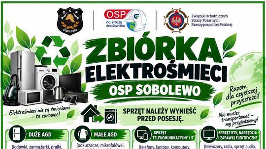 OSP Sobolewo zbiera elektrośmieci. Strażacy odbiorą sprzęt bezpośrednio od mieszkańców