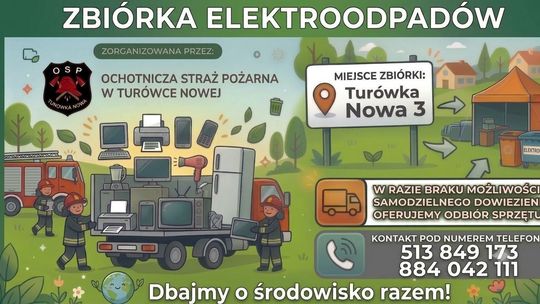OSP Turówka Nowa organizuje zbiórkę elektroodpadów