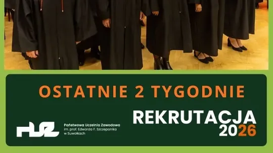 Ostatnie dwa tygodnie rekrutacji na studia w PUZ w Suwałkach!