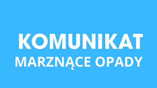 ⚠️ Ostrzeżenie meteorologiczne – marznące opady (2. stopień)