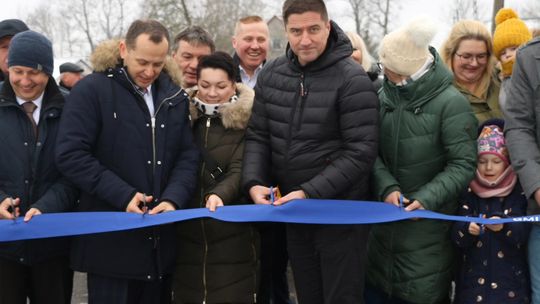 Otwarto przebudowaną drogę Kamionka Stara – Kamionka Nowa w gminie Bargłów Kościelny