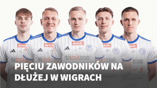 Pięciu zawodników zostaje z Wigrami Suwałki! ⚽💙
